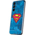 DC Comics Superman Logo Background Pattern Galaxy A54 5G Skin